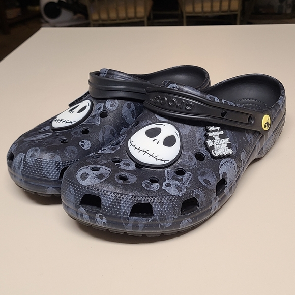 CROCS Other - Crocs Disney A Nightmare Before Christmas glow in the dark clog sandals size 11